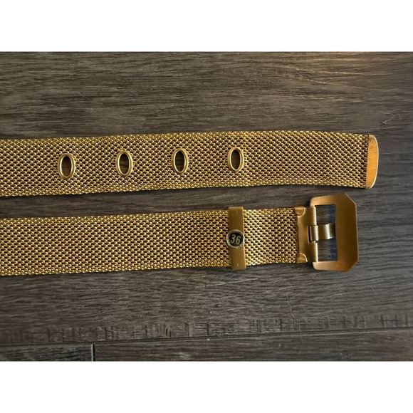 Gold Mesh Belt Metal Buckle Adjustable Holes Fashion Accessory main image 8